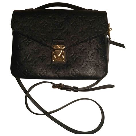 lv black embossed crossbody